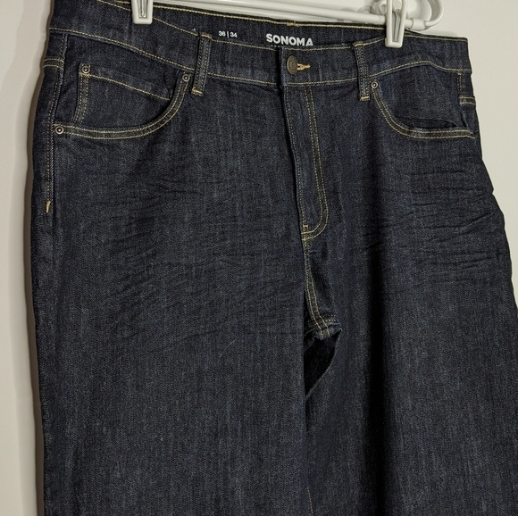 Sonoma The Everyday Jean Relaxed Fit blue jean 36/34 - Picture 4 of 11